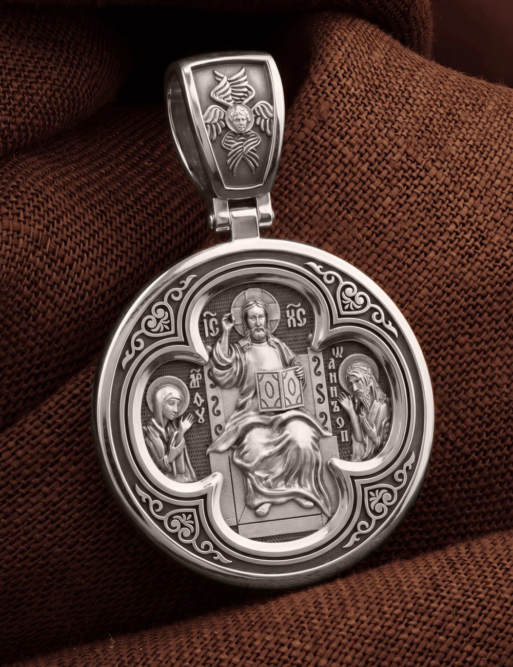 Образок из белого золота