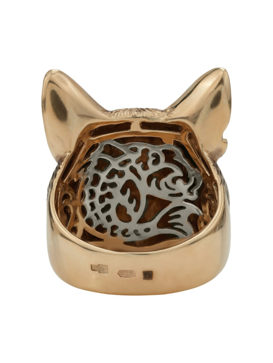 Кольцо из золота c эмаль