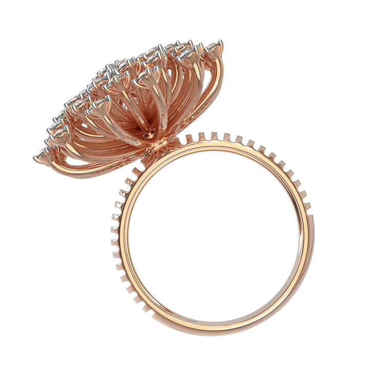 Кольцо из золота c бриллиантами