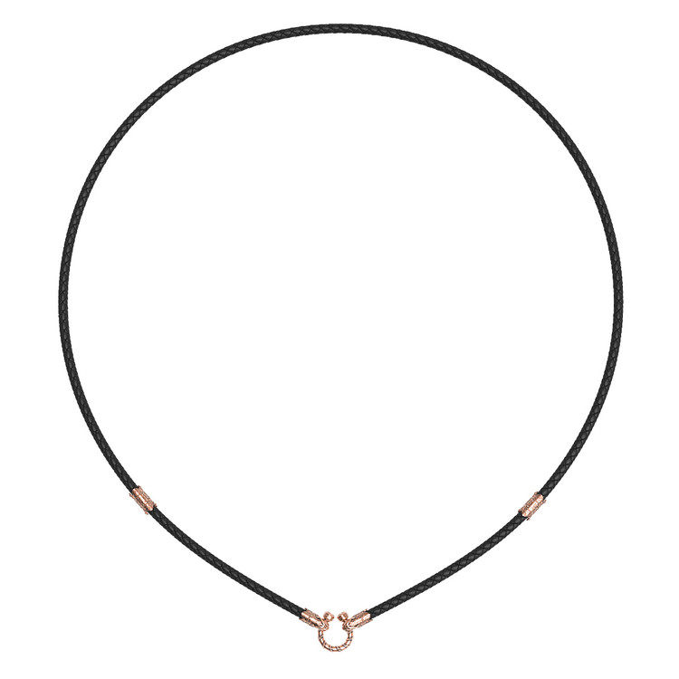 Шнурок кожаный из золота c кожаным шнурком