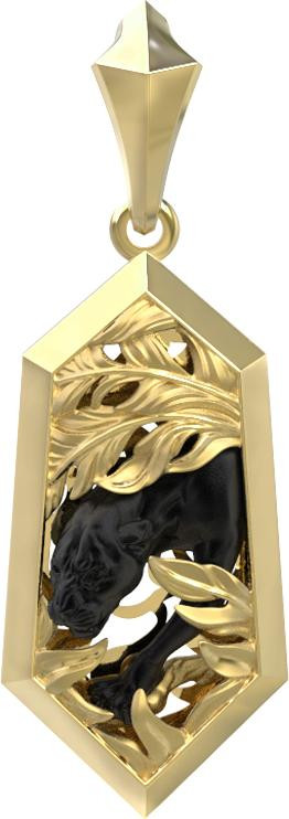 Подвеска из лимонного золота