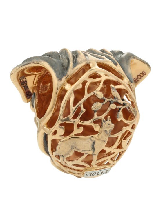 Подвеска из золота c эмаль