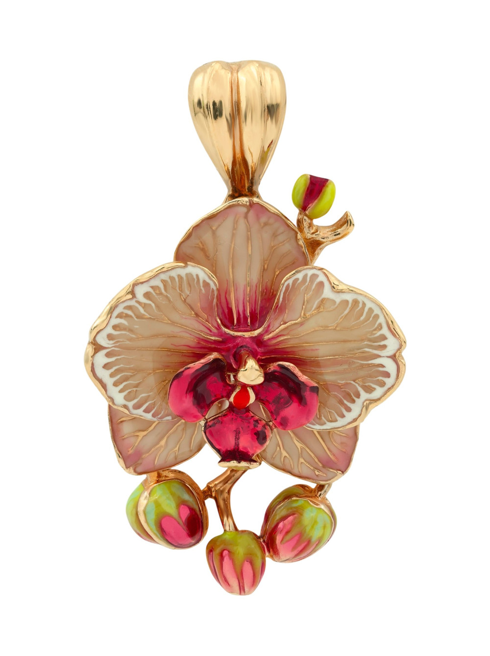 Подвеска из золота c эмаль