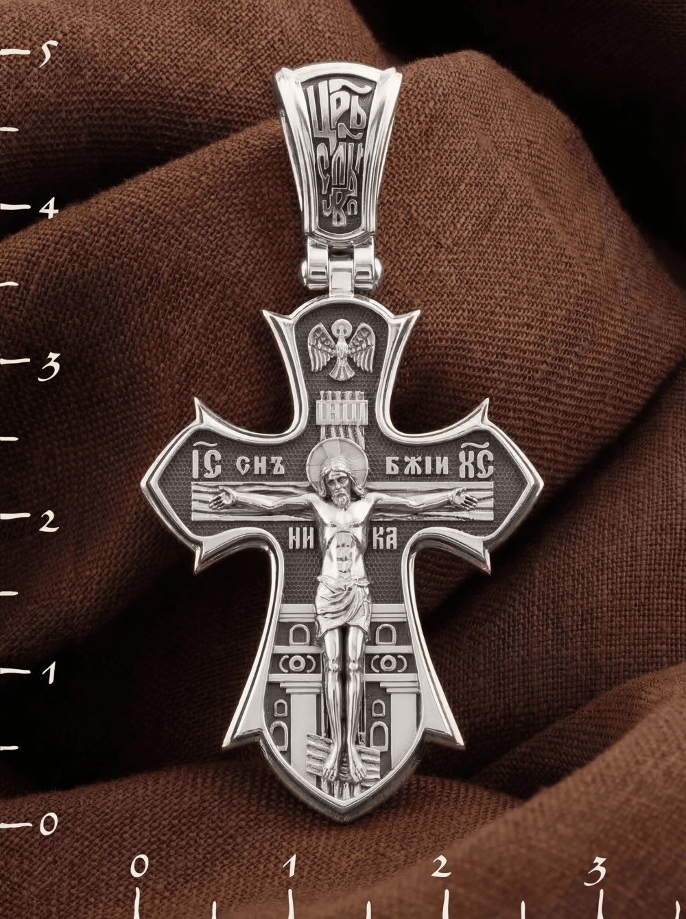 Крест из белого золота