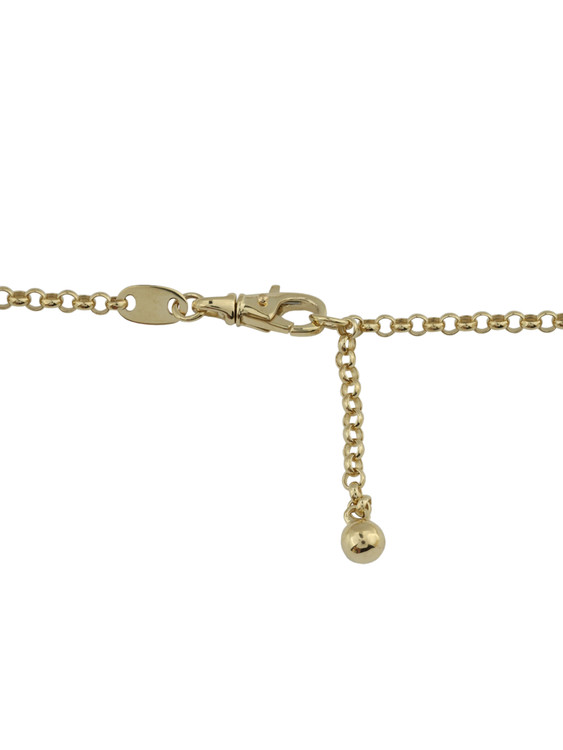 Колье из лимонного золота c бриллиантами, лазуритом и перламутром