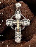 Крест из серебра и золота