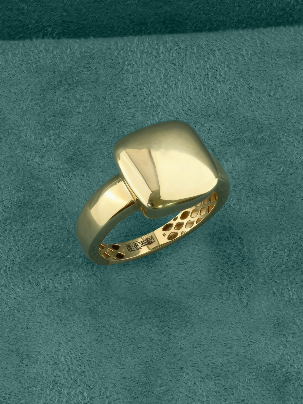 Кольцо из лимонного золота