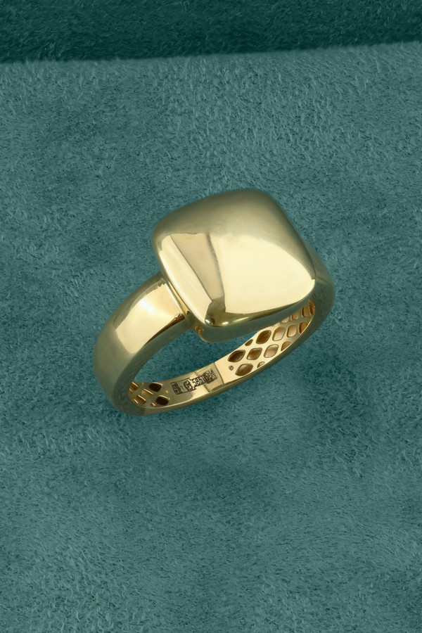 Кольцо из лимонного золота