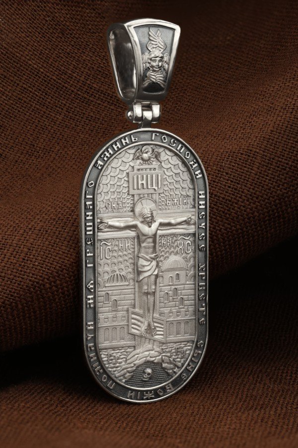 Образок из белого золота