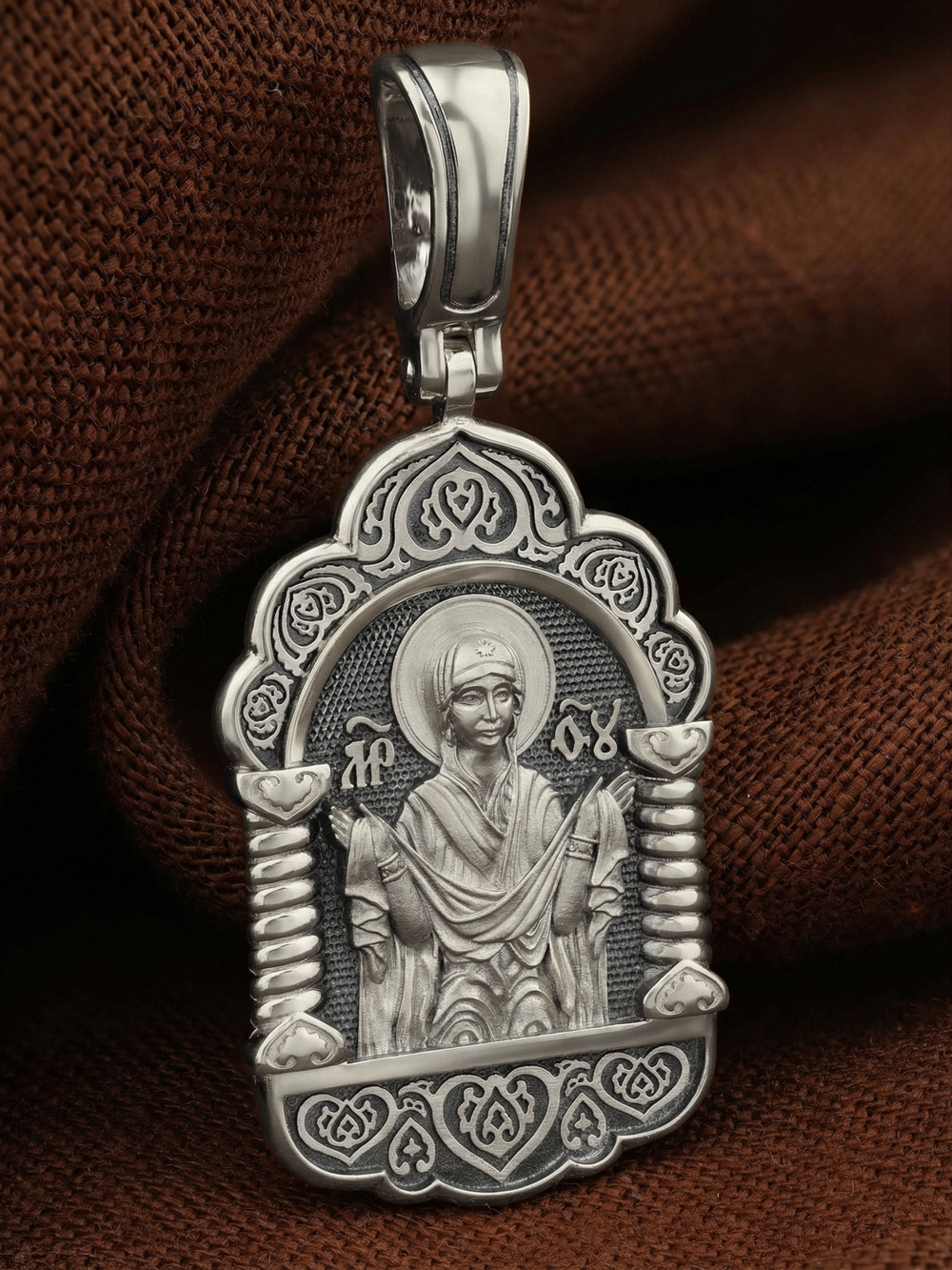 Образок из белого золота