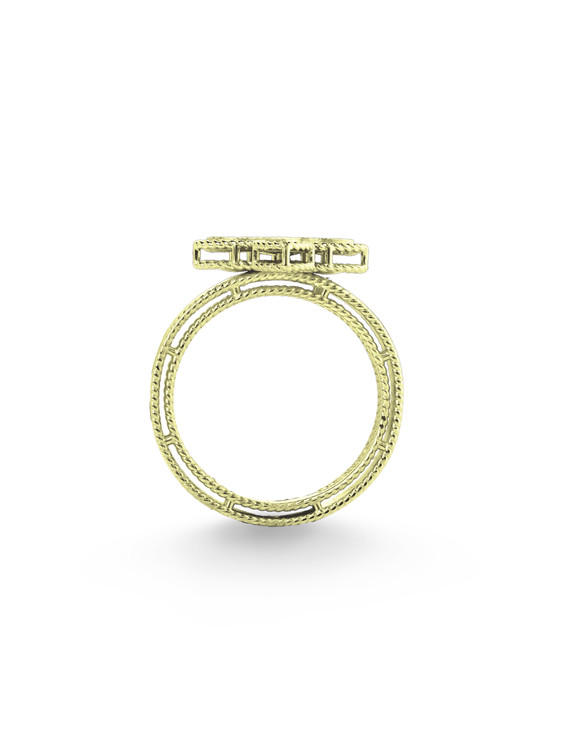 Кольцо из лимонного золота