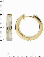 Серьги из лимонного золота c рубином