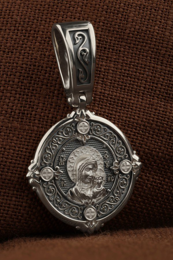 Образок из белого золота 585 пробы