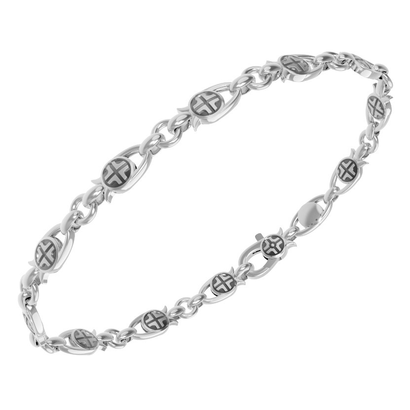 Браслет из белого золота