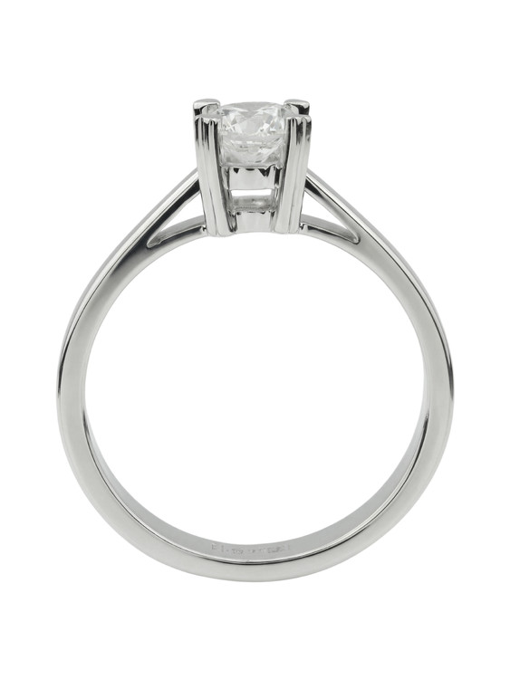 Кольцо из белого золота c бриллиантами