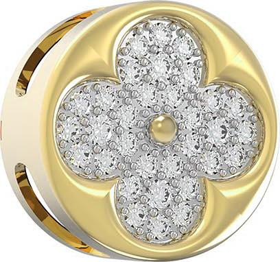 Подвеска из лимонного золота c бриллиантами