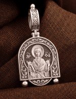 Образок из белого золота 585 пробы