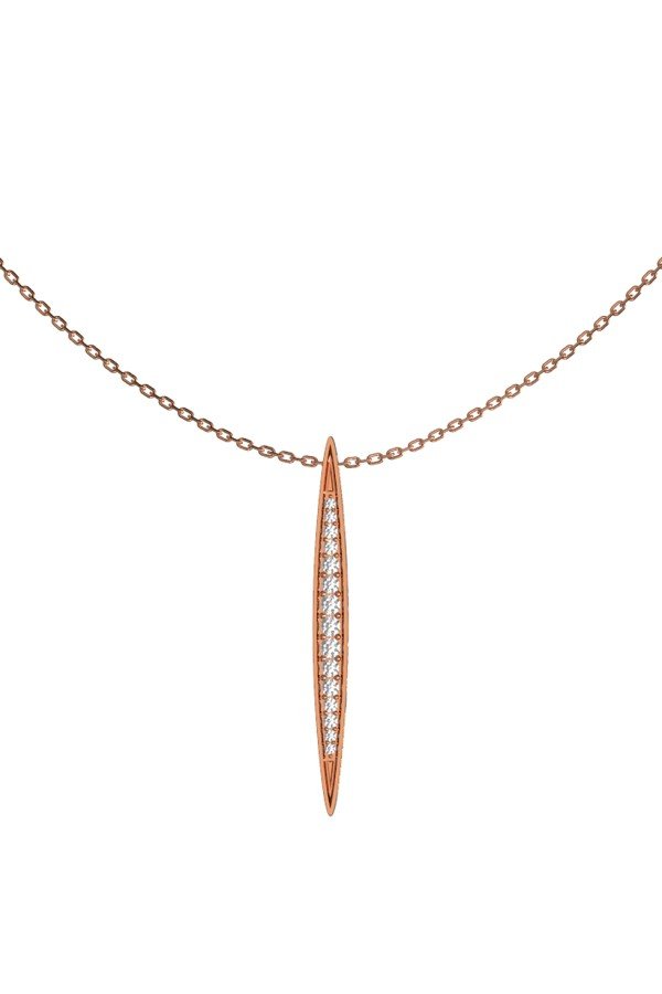 Колье из золота 585 пробы c бриллиантами