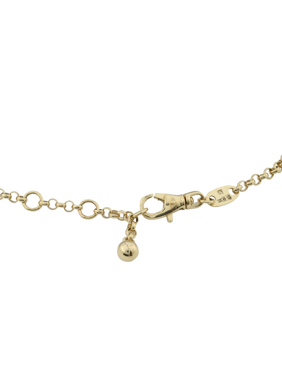 Браслет из лимонного золота c бриллиантами, ониксом и перламутром