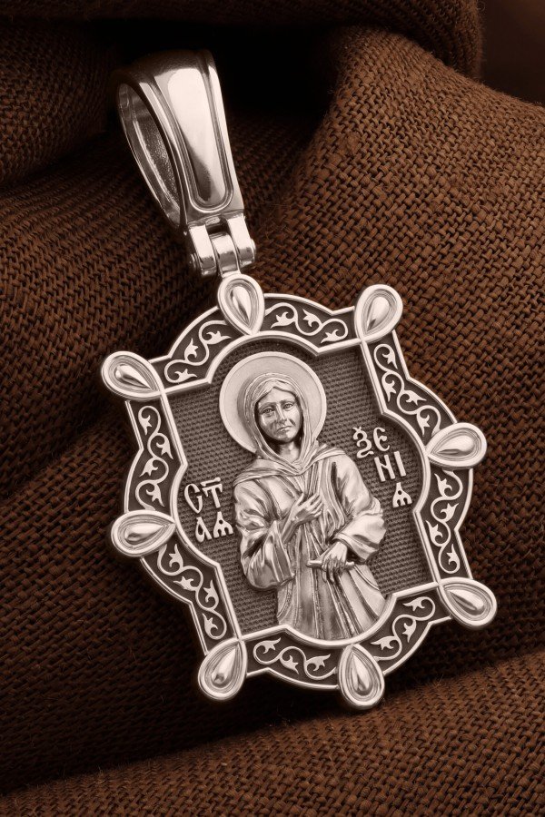 Образок из белого золота 585 пробы