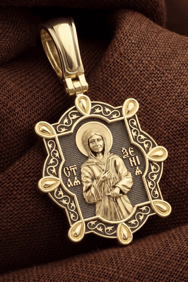 Образок из лимонного золота 585 пробы