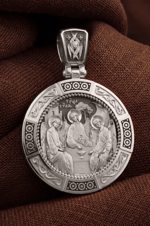 Образок из белого золота 585 пробы