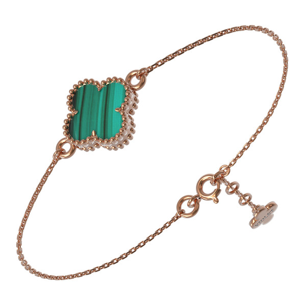 Браслет из золота c малахитом