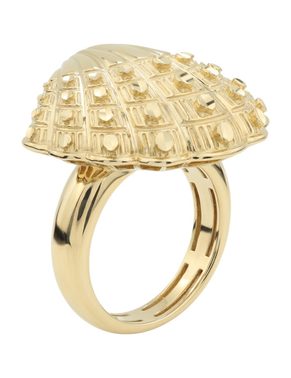 Кольцо из лимонного золота c рубином