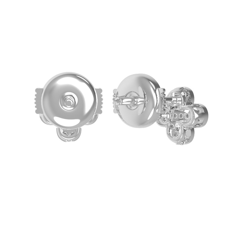 Серьги из белого золота c бриллиантами