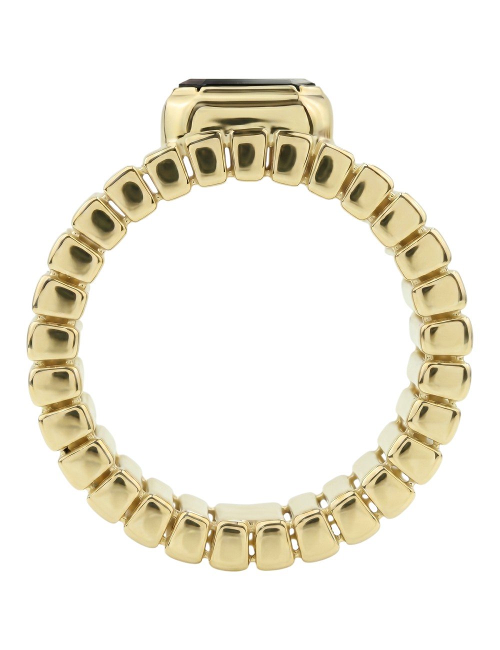 Кольцо из лимонного золота c ониксом