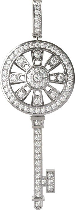 Подвеска из белого золота c бриллиантами