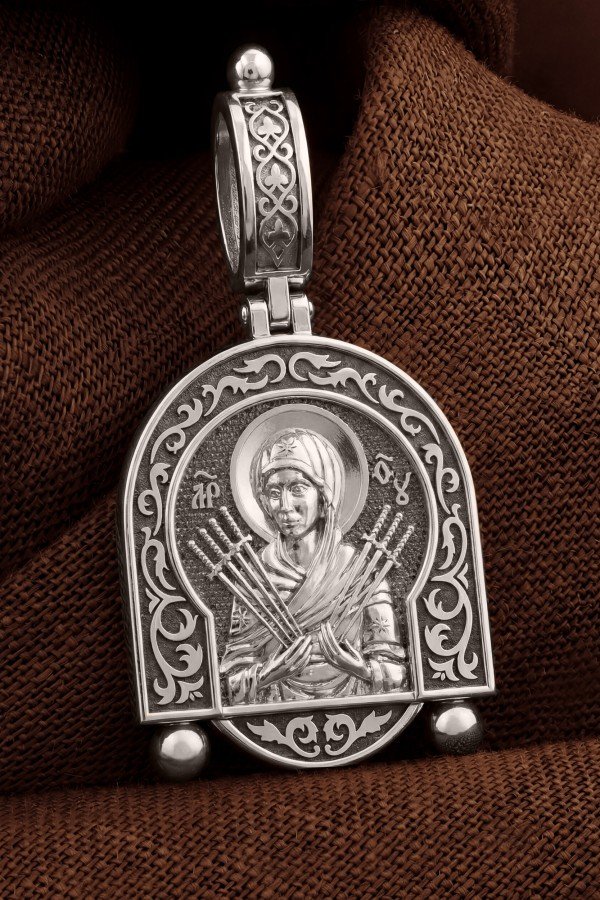 Образок из белого золота 585 пробы