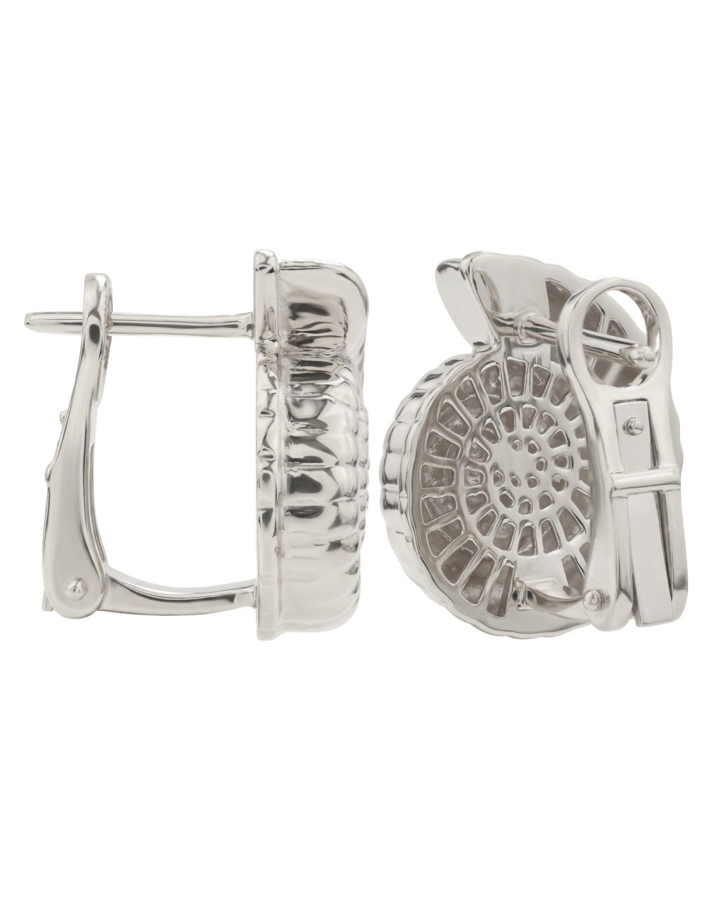 Серьги из белого золота