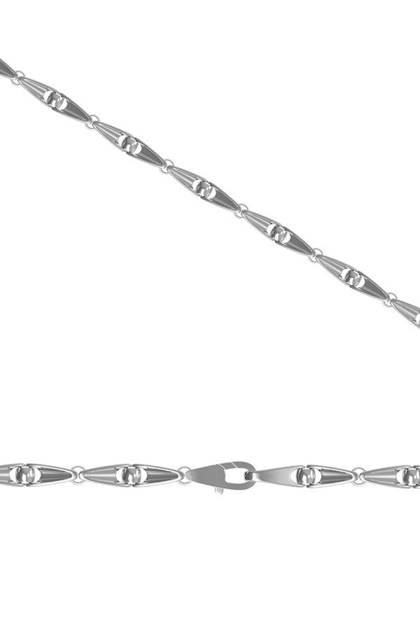 Цепь из белого золота 585 пробы