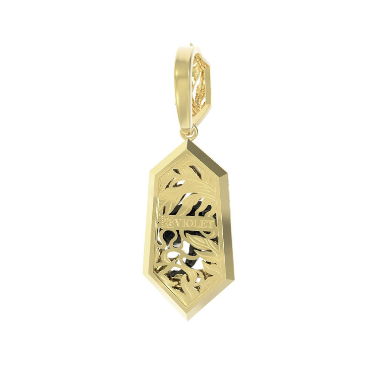 Подвеска из лимонного золота