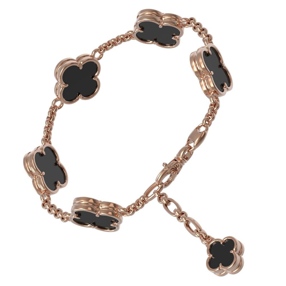 Браслет из золота c ониксом