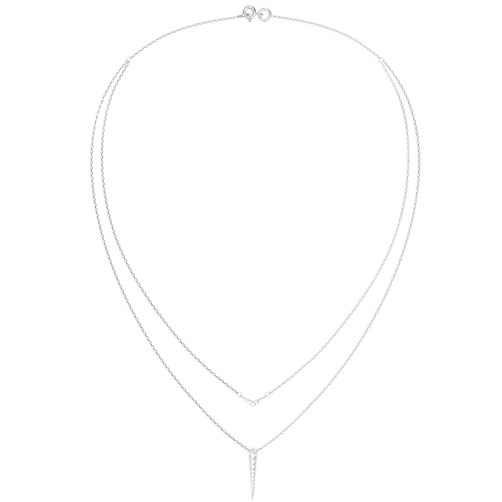 Колье из белого золота c бриллиантами