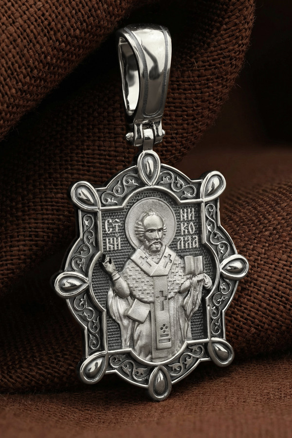 Образок из белого золота