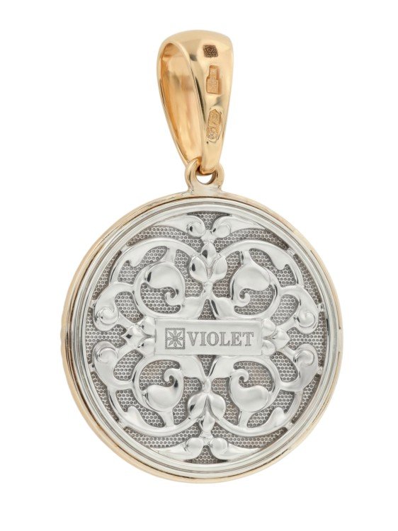 Подвеска из золота c эмаль