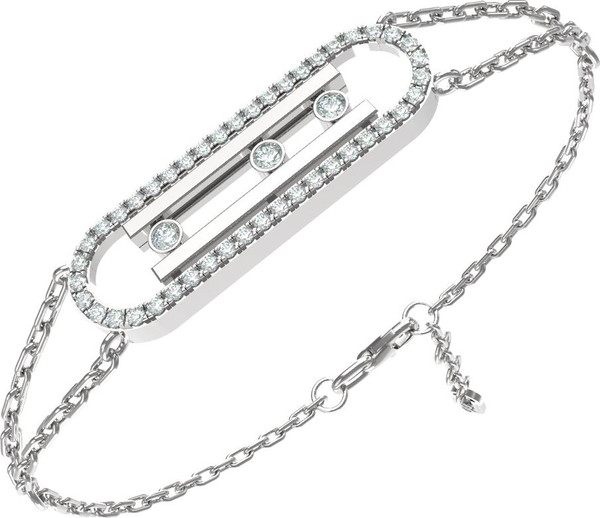 Браслет из белого золота c бриллиантами