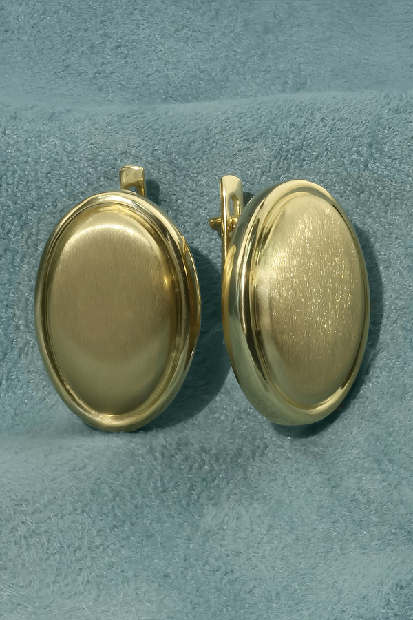 Серьги из лимонного золота