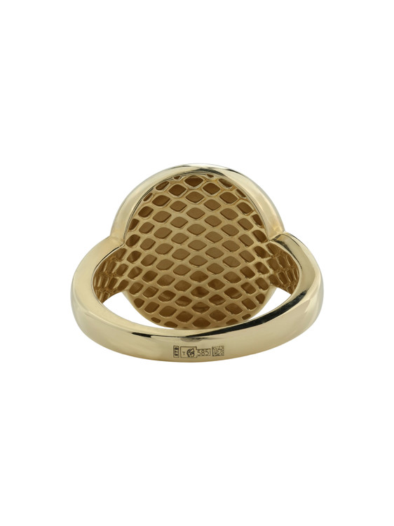 Кольцо из лимонного золота