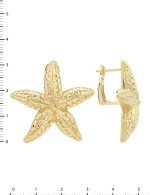 Серьги из лимонного золота