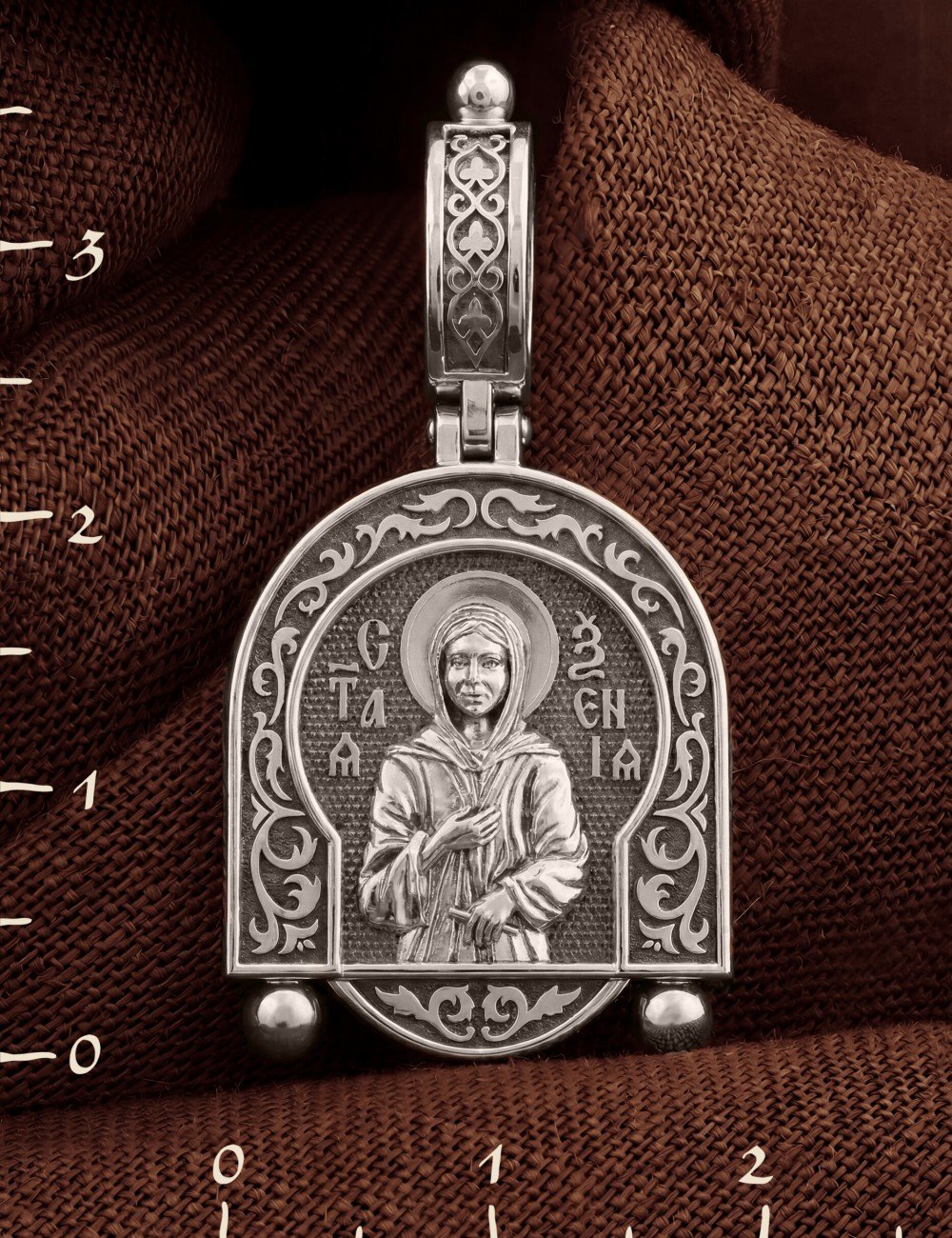 Образок из белого золота 585 пробы