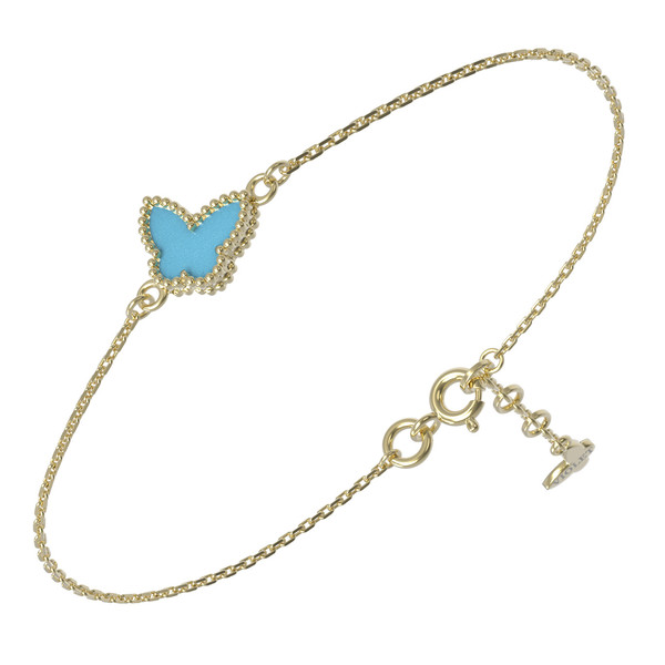 Браслет из лимонного золота c бирюзой
