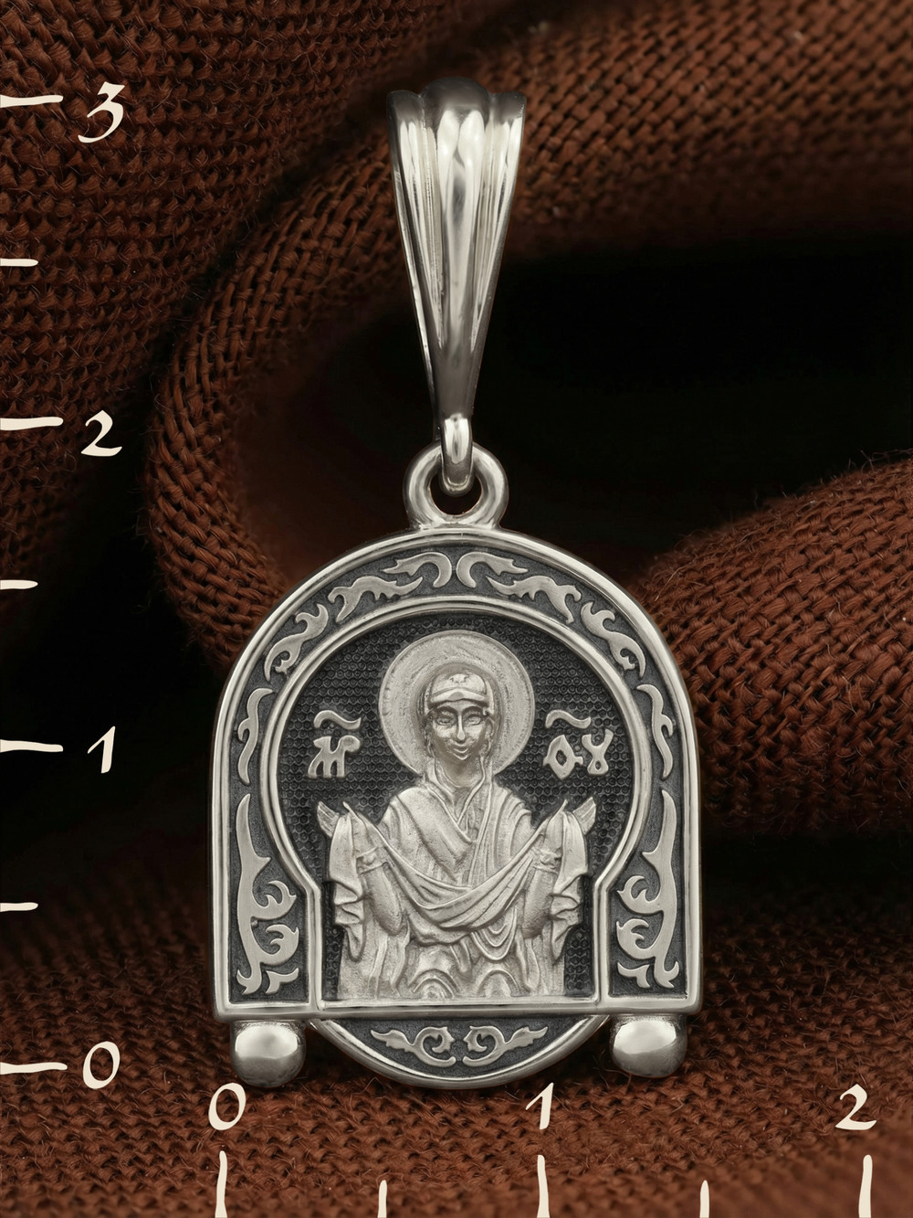 Образок из белого золота