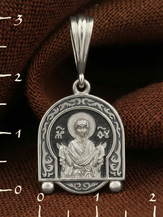 Образок из белого золота