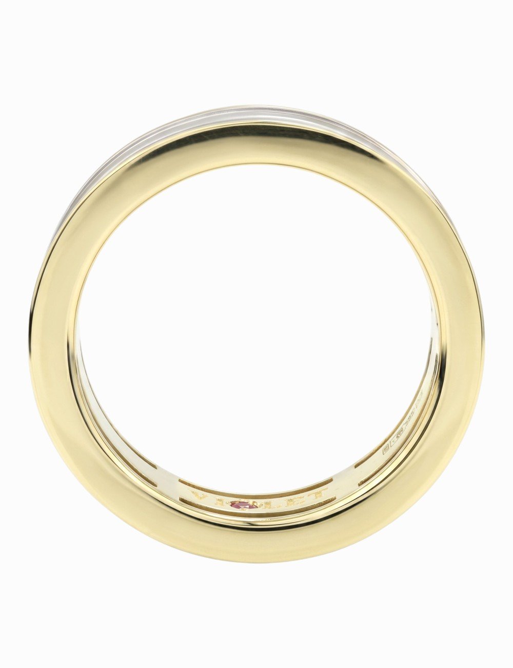 Кольцо из лимонного золота c рубином