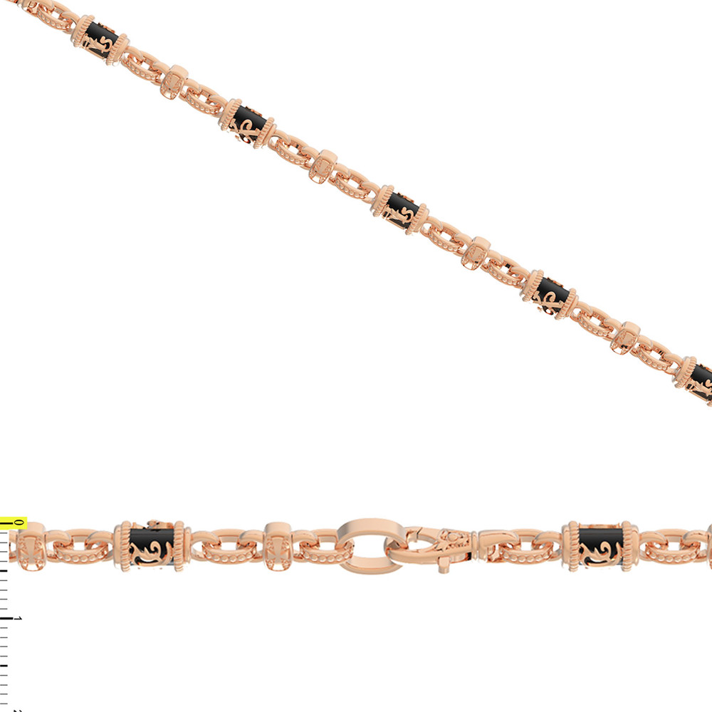 Цепь из золота c ониксом