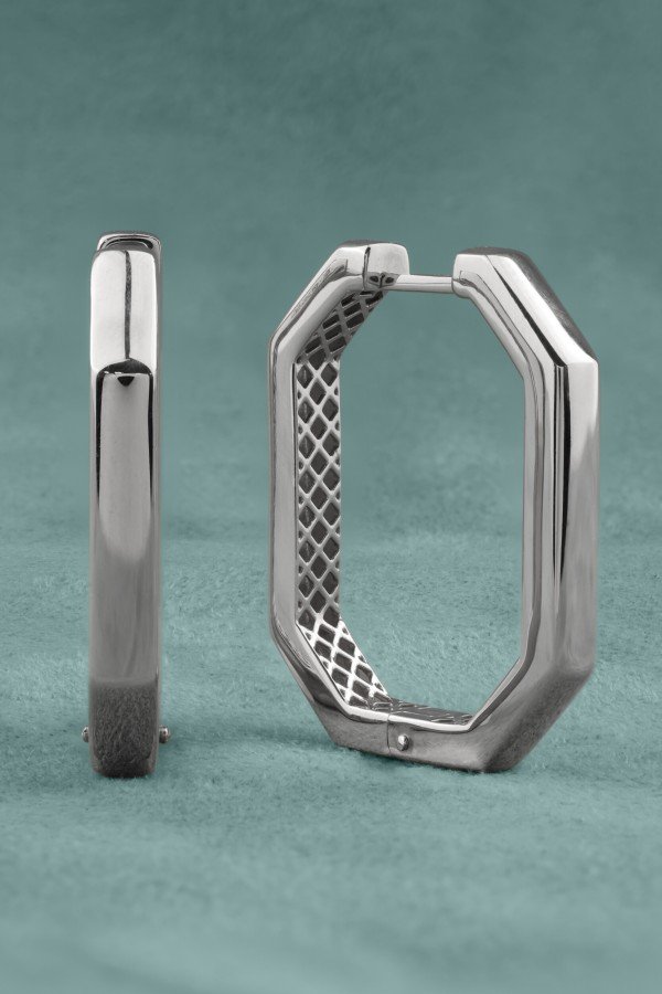 Серьги из белого золота